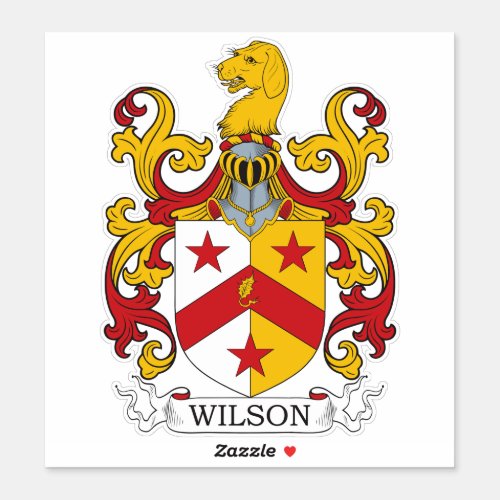 Wilson Family Crest Sticker
