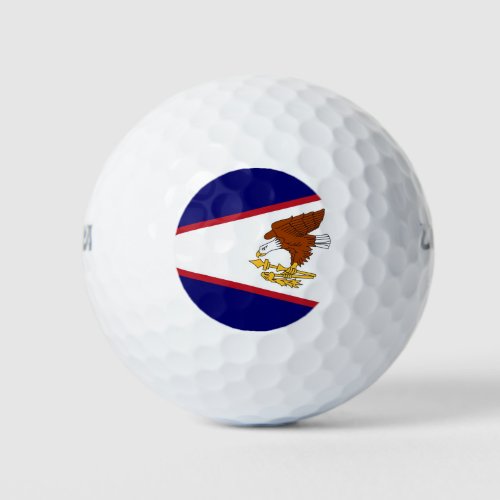 Wilson Golf Ball with flag of American Samoa