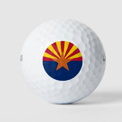 Wilson Golf Ball with flag of Arizona USA