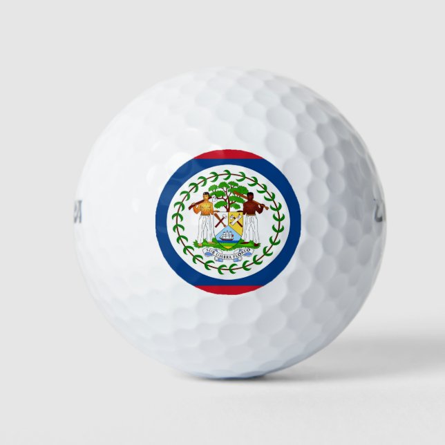 Wilson Golf Ball with flag of Belize (Front)