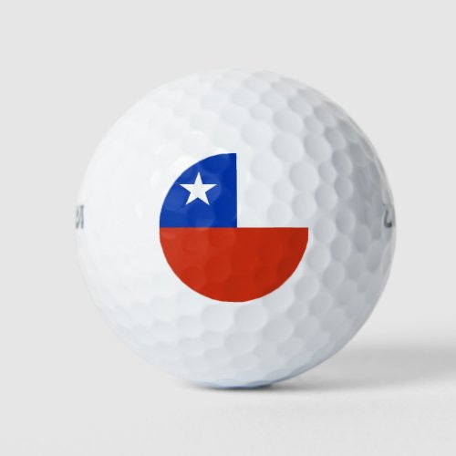 Wilson Golf Ball with flag of Chile