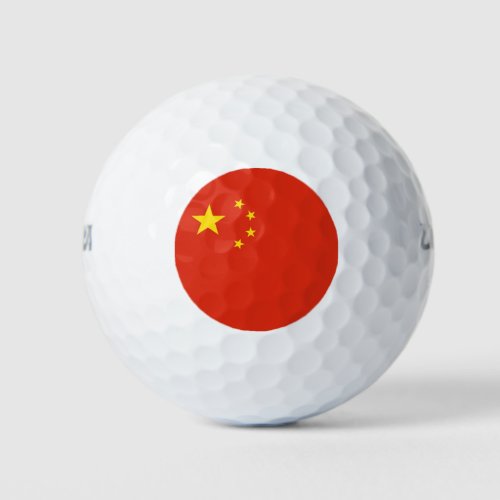 Wilson Golf Ball with flag of China