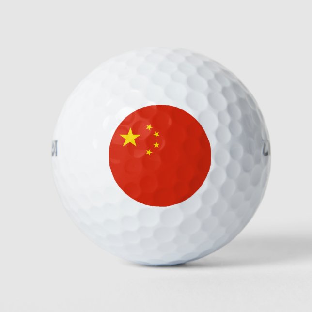 Wilson Golf Ball with flag of China (Front)