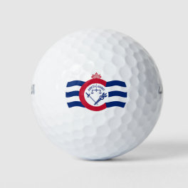 Wilson Golf Ball with flag of Cincinnati