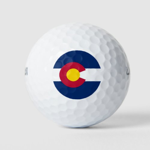 Wilson Golf Ball with flag of Colorado USA