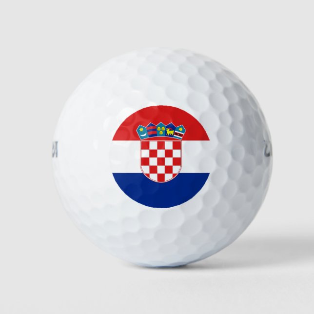 Wilson Golf Ball with flag of Croatia (Front)