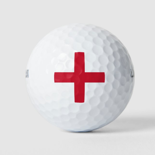 Wilson Golf Ball with flag of England, UK (Front)