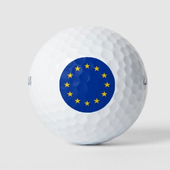 Wilson Golf Ball With Flag Of European Union by AllFlags at Zazzle