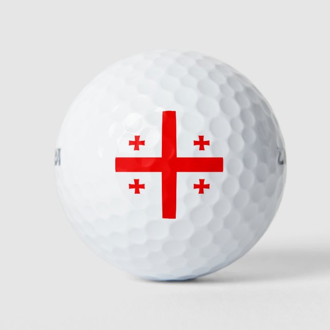 Wilson Golf Ball with flag of Georgia (Front)