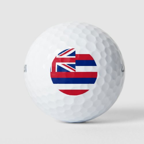 Wilson Golf Ball with flag of Hawaii USA