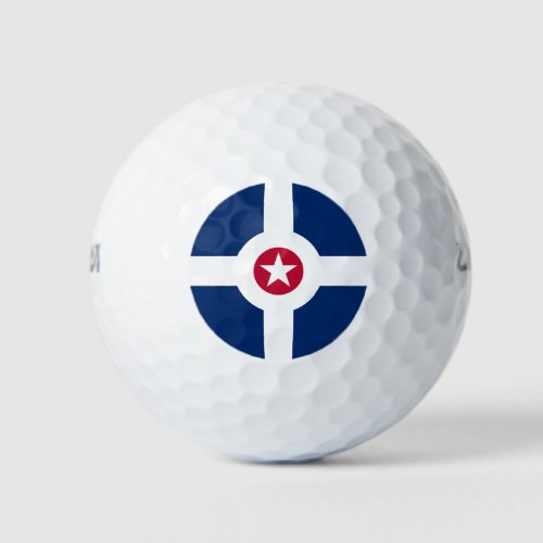 Wilson Golf Ball with flag of Indianapolis