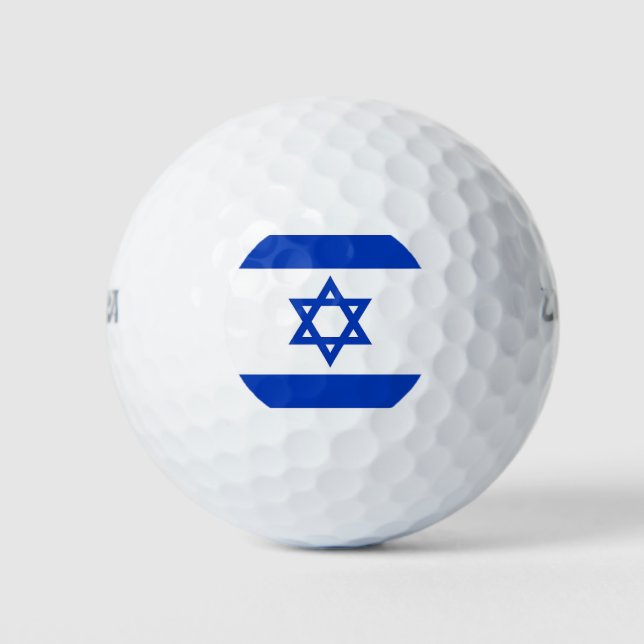 Wilson Golf Ball with flag of Israel (Front)