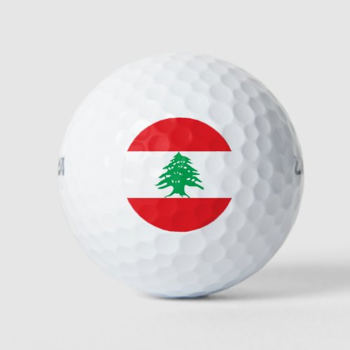 Wilson Golf Ball with flag of Lebanon