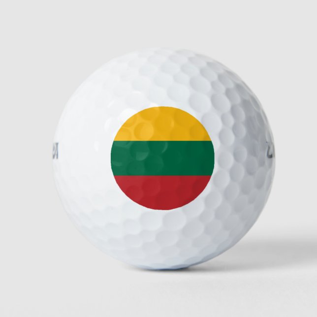 Wilson Golf Ball with flag of Lithuania (Front)