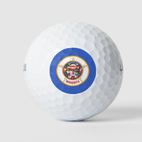 Wilson Golf Ball with flag of Minnesota