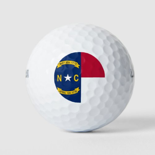 Wilson Golf Ball with flag of North Carolina