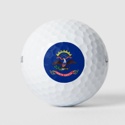 Wilson Golf Ball with flag of North Dakota