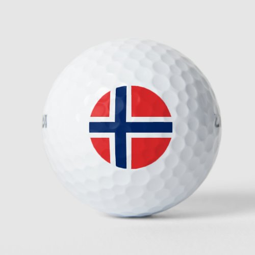 Wilson Golf Ball with flag of Norway