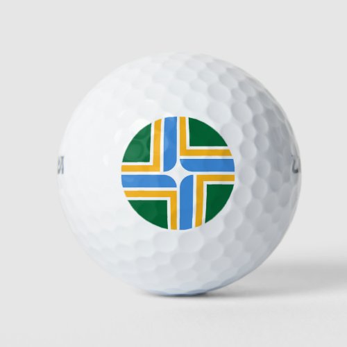 Wilson Golf Ball with flag of Portland