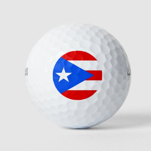 Wilson Golf Ball with flag of Puerto Rico