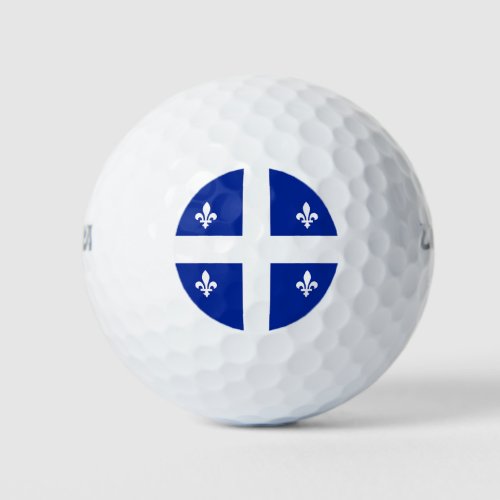 Wilson Golf Ball with flag of Quebec