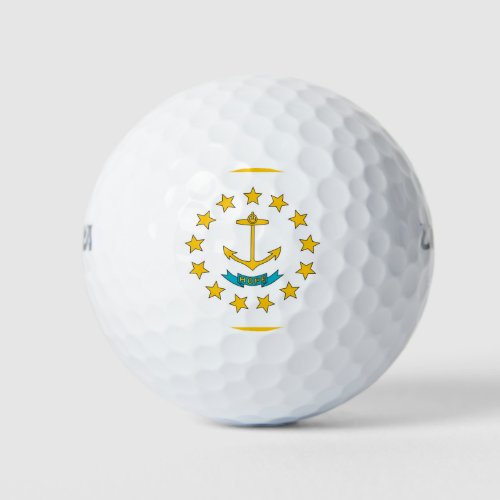Wilson Golf Ball with flag of Rhode Island