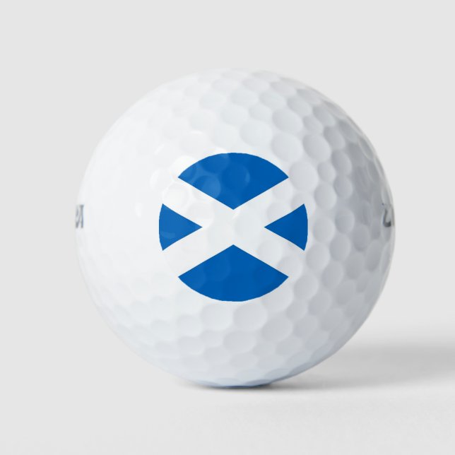 Wilson Golf Ball with flag of Scotland, UK (Front)