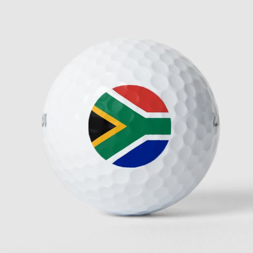 Wilson Golf Ball with flag of South Africa