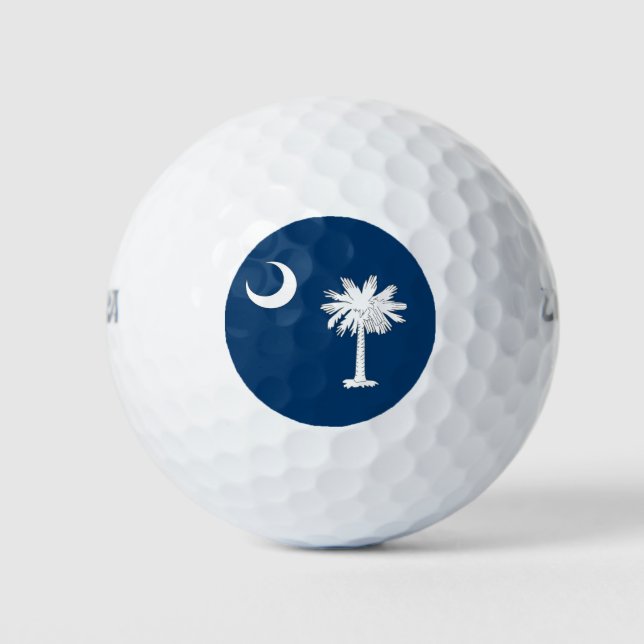 Wilson Golf Ball with flag of South Carolina (Front)