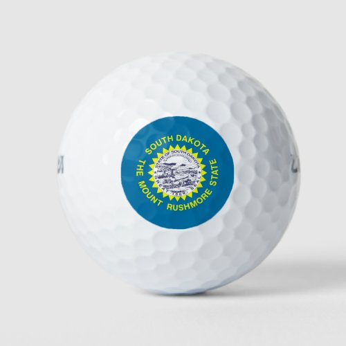 Wilson Golf Ball with flag of South Dakota