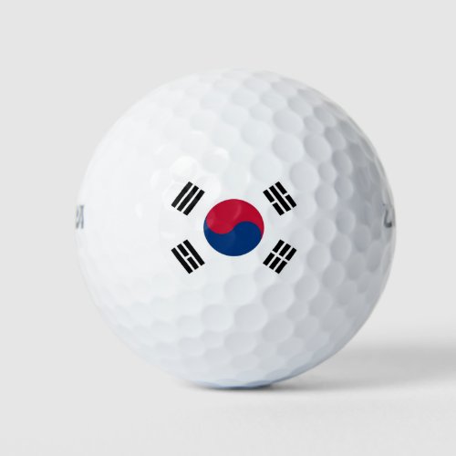 Wilson Golf Ball with flag of South Korea