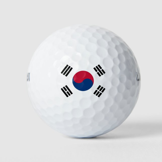 Wilson Golf Ball with flag of South Korea (Front)
