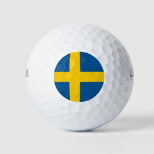 Wilson Golf Ball with flag of Sweden