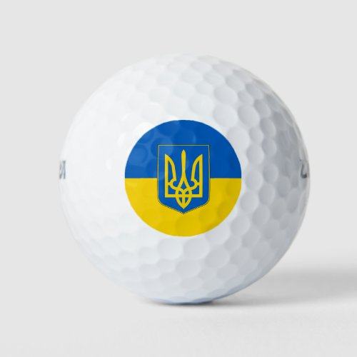 Wilson Golf Ball with flag of Ukraine