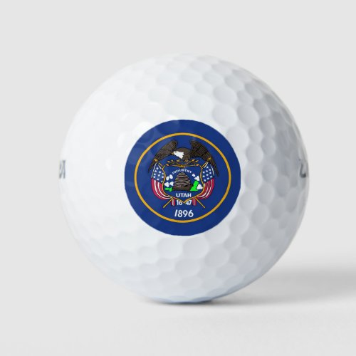 Wilson Golf Ball with flag of Utah