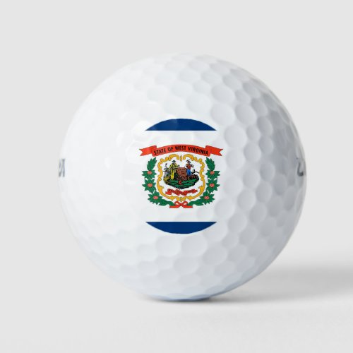 Wilson Golf Ball with flag of West Virginia