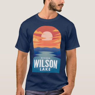 Wilson Lake NV Retro Sunset T-Shirt