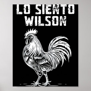 Wilson lo siento poster