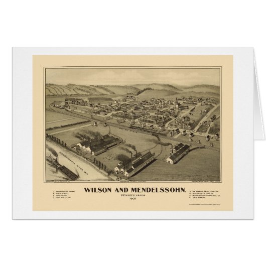 Wilson & Mendelssohn, PA Panoramic Map - 1902 Cards (Front Horizontal)