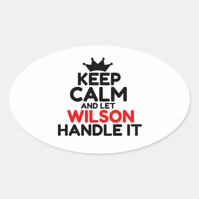 WILSON OVAL STICKER (Front)