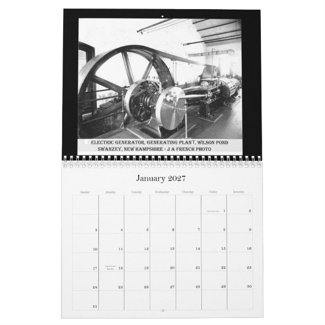 WILSON POND 2011 CALENDAR (Jan 2027)