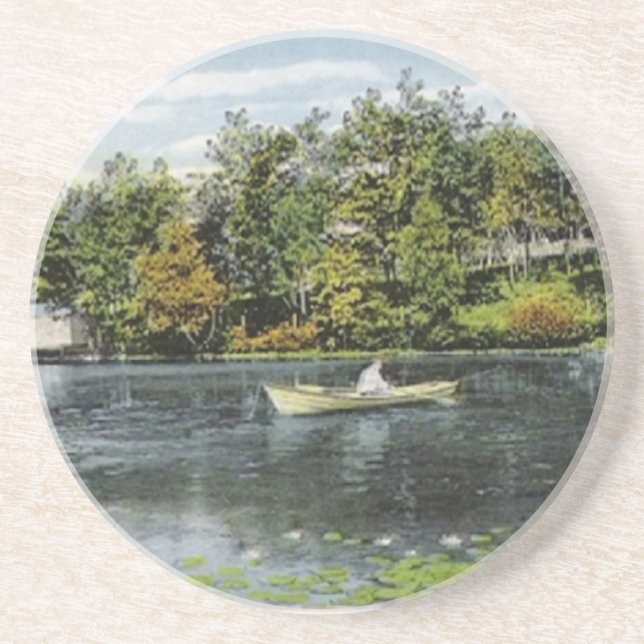 Wilson Pond Island Sandstone Coaster (Front)