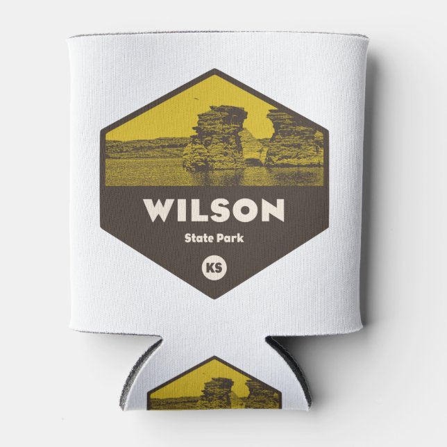Wilson State Park Kansas Can Cooler (Front)