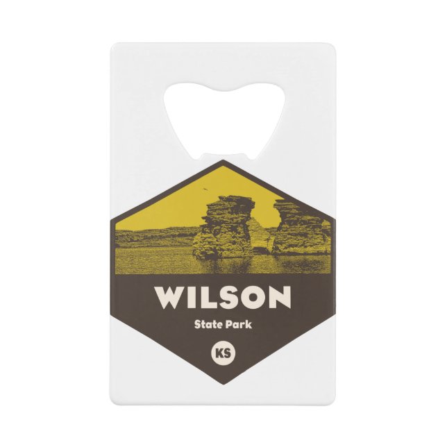Wilson State Park Kansas Credit Card Bottle Opener (Front)