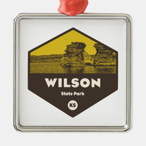 Wilson State Park Kansas Metal Ornament