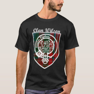 Wilson Surname Last Name Scottish Clan Tan Badge C T-Shirt