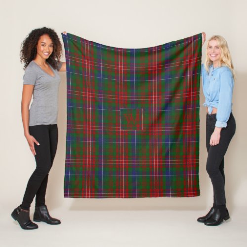 WILSON TARTAN Pattern Monogram BLANKET W