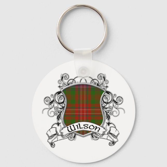 Wilson Tartan Shield Keychain (Front)