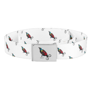 Wilson's bird-of-paradise bird cartoon belt