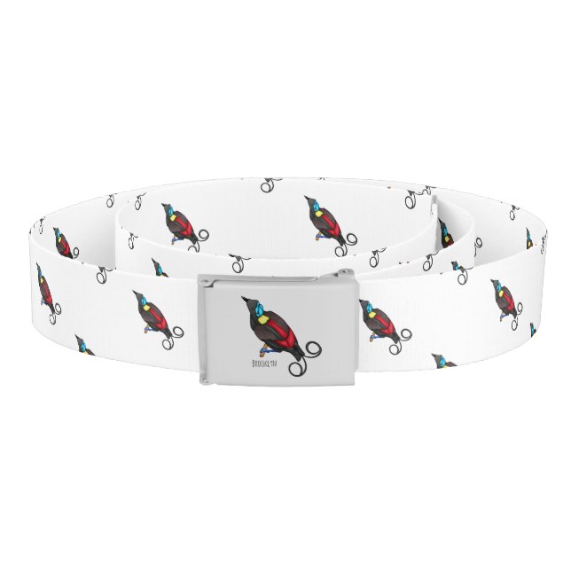 Wilson's bird-of-paradise bird cartoon  belt (Coil)